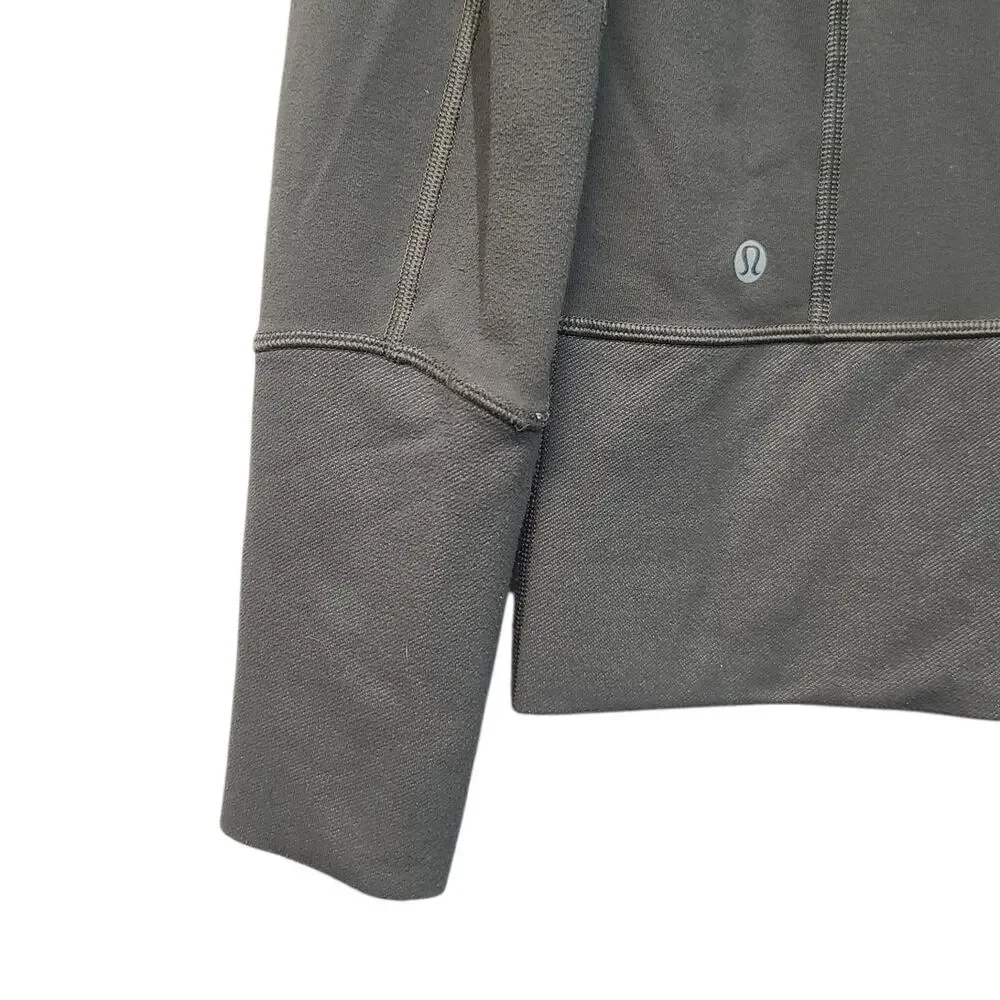 Lululemon In Stride To-and-From Jacket Army Green Size 4 GUC - Picture 7 of 8